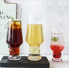 Simple transparent creative style home milkshake cold drink juice glass cup