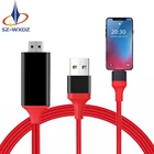 2M HDMI HDTV Cable for Light ning Digital AV Adapter for iphone 5s 6s 7 8 8plus 8 Pin USB to HDMI Cable for ipad