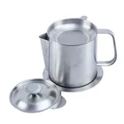 Pot RTS Kitchen Stainless Steel Filter Strainer Oil Filter Pot
