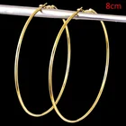 Earrings Gold Hoop Earring Fashion Jewelry 4 Size Circle Earrings For Women Gold Color Big Hoop Earring