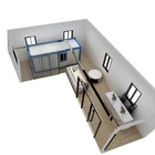 high quality 40ft/20ft integrated container house for office meeting room/dormitory/shop/booth/toilet