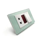 Hot sale 1 gang modern design electric switch wall universal power socket outlet