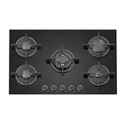 Tempered Glass Cooktop Cooking Appliances Tempered Glass 5 Burner Gas Cooktop
