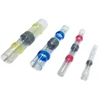 100 pcs solder seal wire connectors waterproof heat shrink butt connectors insulated electrical wire terminal set