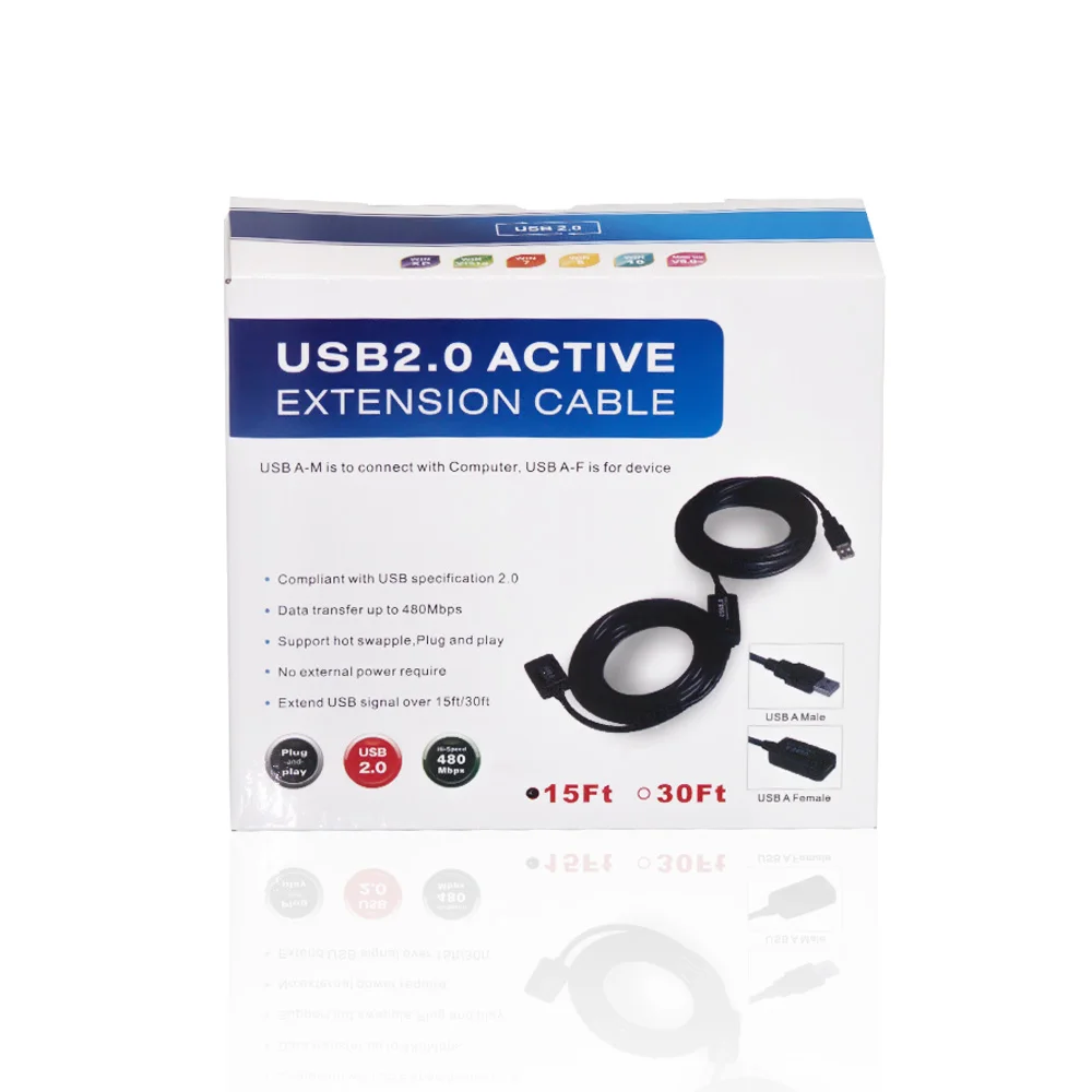 XANUAN USB 3.0 Active Extension Cable 10M Male to Female Extender Repeater Cord for Oculus Xbox PS4 USB Printer - ANKUX.COM