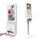 floor stand electronic hand sanitizer alcohol gel dispenser soap dispenser kiosk