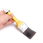 Wood Filament Brush Beavertail Style 2 Inch PBT Filament Hard Wood Handle Flat Wall Painting Brushes Paint