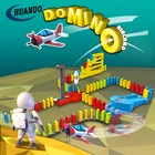 Toys Domino Toy Kids Educational Toys Plastic Domino Train Block Toy 120 Pcs Electric Colored Domino Train