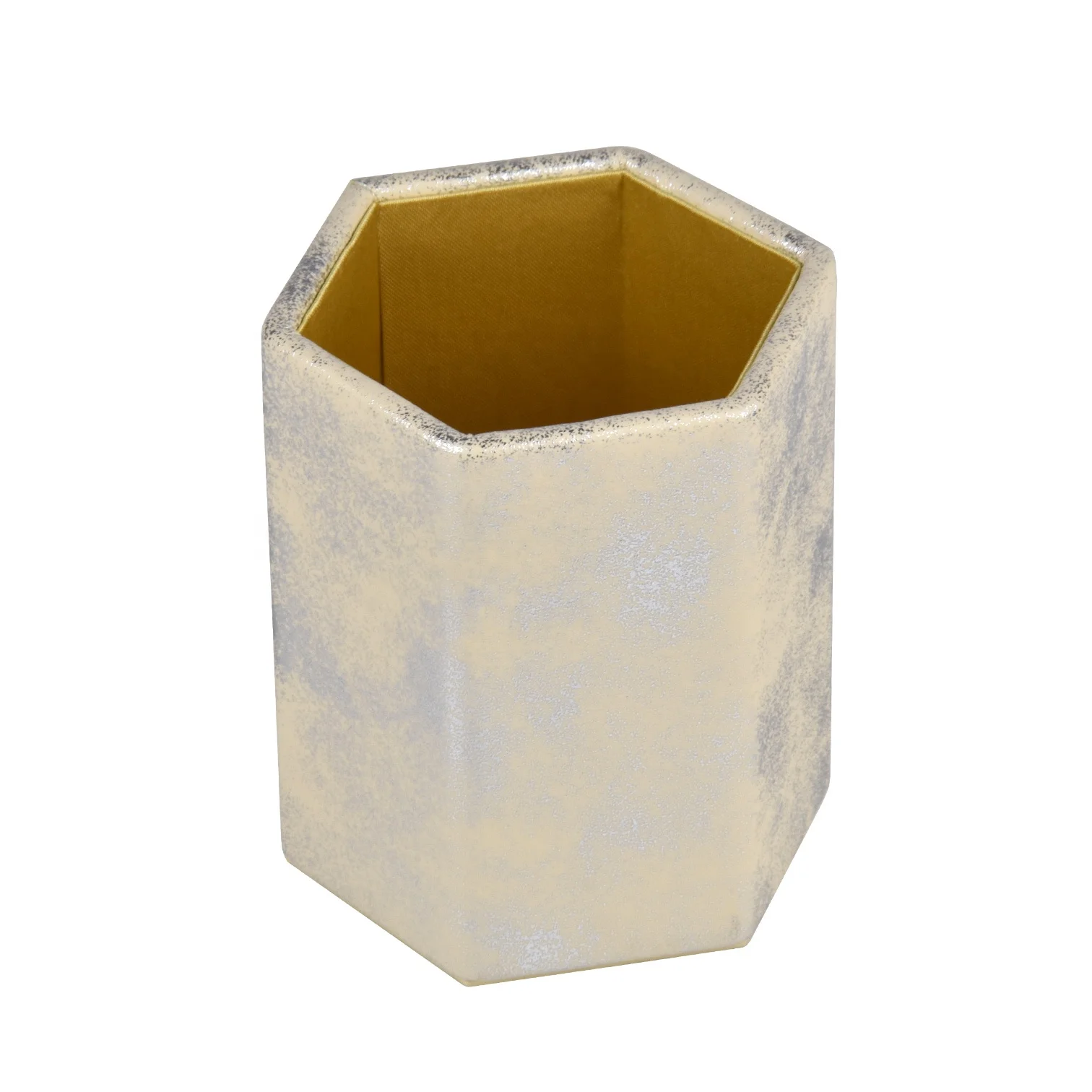 hexagonal pen pencil holder