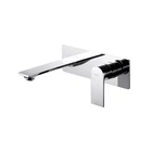 High end one handle two hole wall mounted spool concealed brass basin faucet