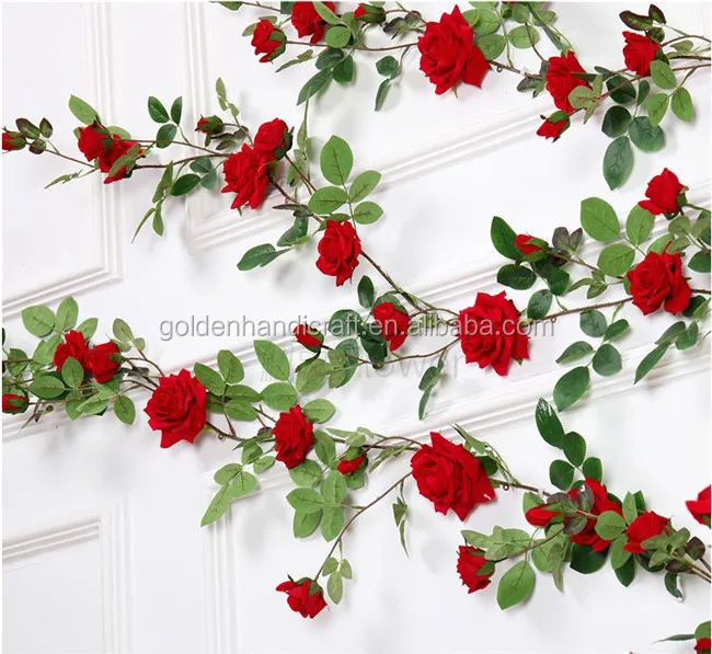ai-194 wedding occasion hanging artificial flower vine type rose