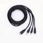 3.5 meter long 4 pin aviation cable Aviation male To RCA female male DC male 3 in 1 Cable For Backup Camera DVR