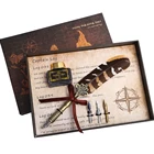 Calligraphy Feather Signing Pen With 3 Nib Business Corporate Pen Gift Set With Box/