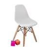 Bazhou factory wholesale kids chairs and tables for parties PP seat with eme wood leg chair