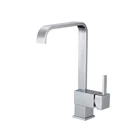 Sanitary Ware Polished Deck Mounted Single Hole Kitchen Tap Faucet