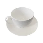 Decoration Ceramic Low Bone China Porcelain Tea Coffee Cup Set With Saucer for Home