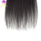 Kinky Weave 12A Cambodian KINKY Straight Weave Human Hair Bundles At Wholesale Price