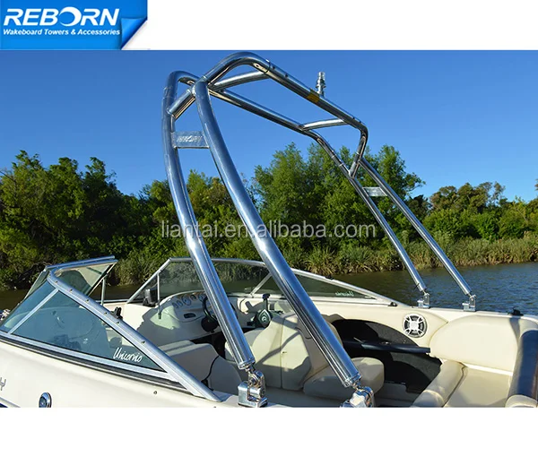 Reborn Launch Forward Facing Boat Wakeboard Tower Polished Easy