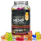 Private Label Natural Hemp Gummy with vitamin Hemp seed oil For Pain Anxiety Relief strawberry gummies