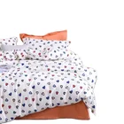 Modern Comfortable Wholesale 100% Cotton Modern Design Comfortable Customized Duvet Cover Set Flat Bed Sheet Bedding Set