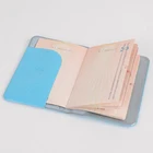 Fashionable Travel document Passport Cover Customized PVC Passport Holder multi colorful card wallet