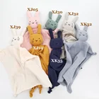 Toy Organic Muslin Baby Lovey Animal Comforter Blanket Comforter Toy Set