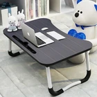 Bedroom Furniture Computer Desk New Design Desktop Small Bed Table With Mobile Phone Card Slot / Laptop Table
