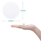 White 3 layers microfiber reusable makeup remover Facial Cleansing pads cloth