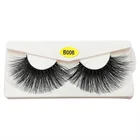 Custom Eyelash Packaging Plastic 5D Mink Eyelash Boxes Glitter Lash Box