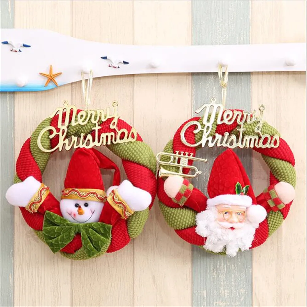 christmas tree decorations santa claus 20cm wedding wreath