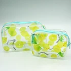 Custom Promotional Clear PVC Cosmetic Ziplock Toiletry Bag