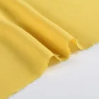 Shaoxing factory yellow color plain viscose fabric per meter for sleepwear