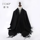 India reversible 100% acrylic poncho shawl wrap with tassels