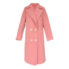 Hot Sale Discount Autumn And Winter New Long Section Double-Sided Shirt Loose Wool Coat Ladies Women's Clothing