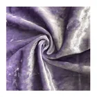 4 Way Stretch Shiny Crushed Polyester Spandex Velvet Ice Velvet Fabric For Dress / Upholstery