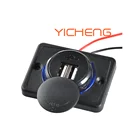 DC 12V 24V Panel Mount Dual 3.1A Train Tram Marine Boat Car Bus Seat USB Charging Port Bus USB Charger
