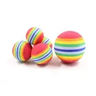 Pet Dog Cat Toy EVA Colorful Foaming Rainbow Pet Toy Ball