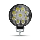 Super Bright Flood Spot 4" round 27w 9-36v cob off road auto led headlight Work Light bar for car truck