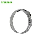 Stainless steel adjustable size single ear tube soft clamp
