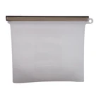 Storage Bag Benhaida Leakproof Various Size With Ziplock Reusable Milk Fruit Silicone Food Storage Bag
