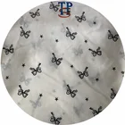 Creamy White Digital Printing Mulberry Silk Crepe De Chine Fabric For Sweet Gauze Skirt