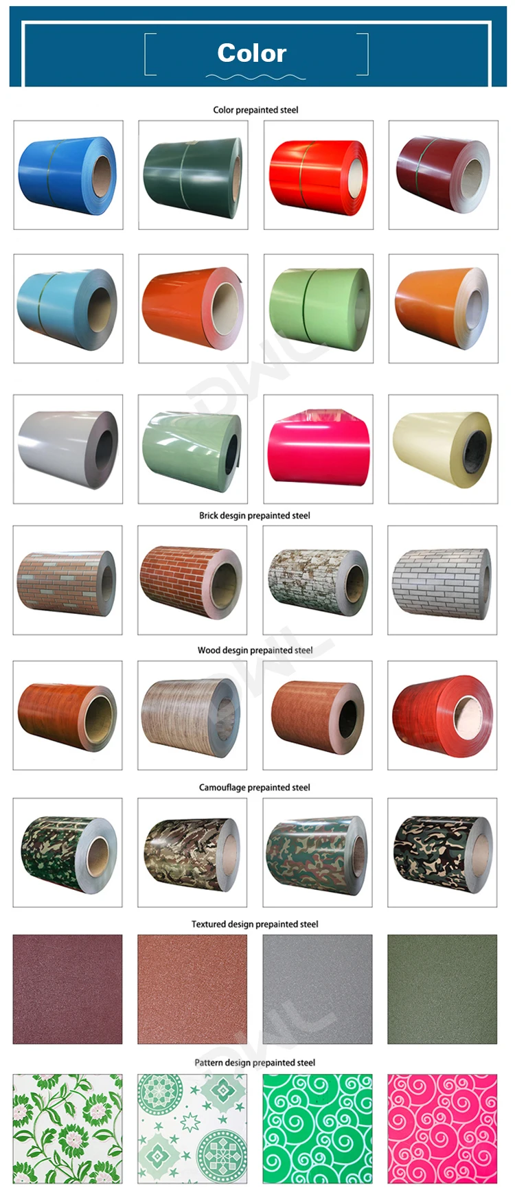 DWL Wood color prepainted galvanized iron steel ppgi 0.47*1220 in coils 