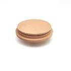 Food Wood Glass Candle Jar Wooden Lid Glass Bottle Food Storage Glass Jar Wooden Lids Spice Jar With Wood Lid Wholesale