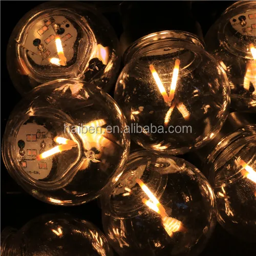 Haiben 10L LED tungsten bulb light G50 Christmas light CE/ROHS indoor&outdoor waterproof decorative light