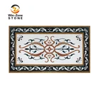 Polished marble of the waterjet medallion wall designs for wall panel and floor