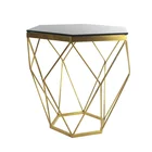 Table Room Modern Diamond Shape Stainless Steel Black Coffee Table Fashion Design For Living Room