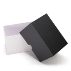 Glossy lamination printing elegant small square jewellery paper cardboard packaging gift box with custom logo