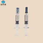 Prefilled THC CBD oil luer lock 1ml glass dab applicator syringes