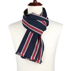 Rayon Viscose Cotton Blend Mens Long Scarf OEM Handmade