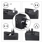 ce travel universal adaptor surge protector world travel plug with 2 usb portable phone charger